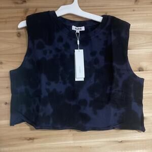 Boxy Navy Blue Tie Dye